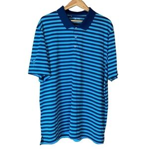Adidas Climacool striped golf polo shirt Size 2XL
